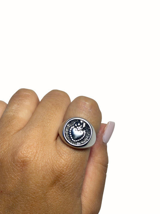 Anello CUORE FIAMMANTE